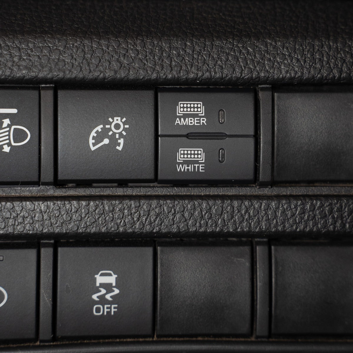 Square Style Dual Function Toyota OEM Style "AMBER & WHITE" Switch