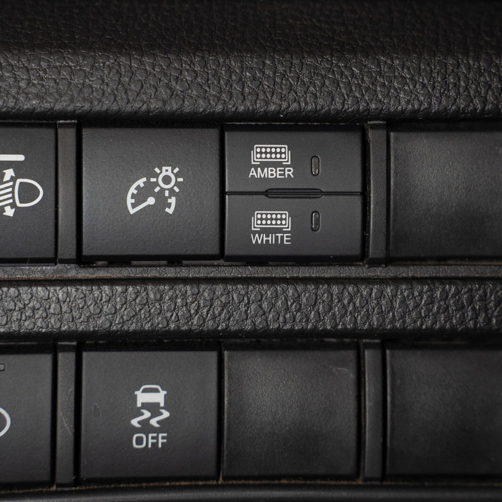 Square Style Dual Function Toyota OEM Style "AMBER & WHITE" Switch