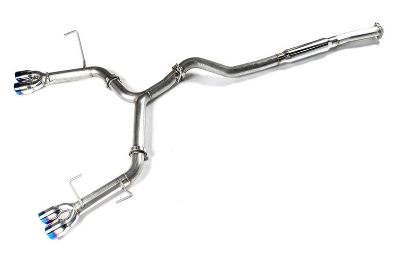 ETS Cat-Back Exhaust System No Muffler Resonated Blue Tips - 2022-2024 Subaru WRX