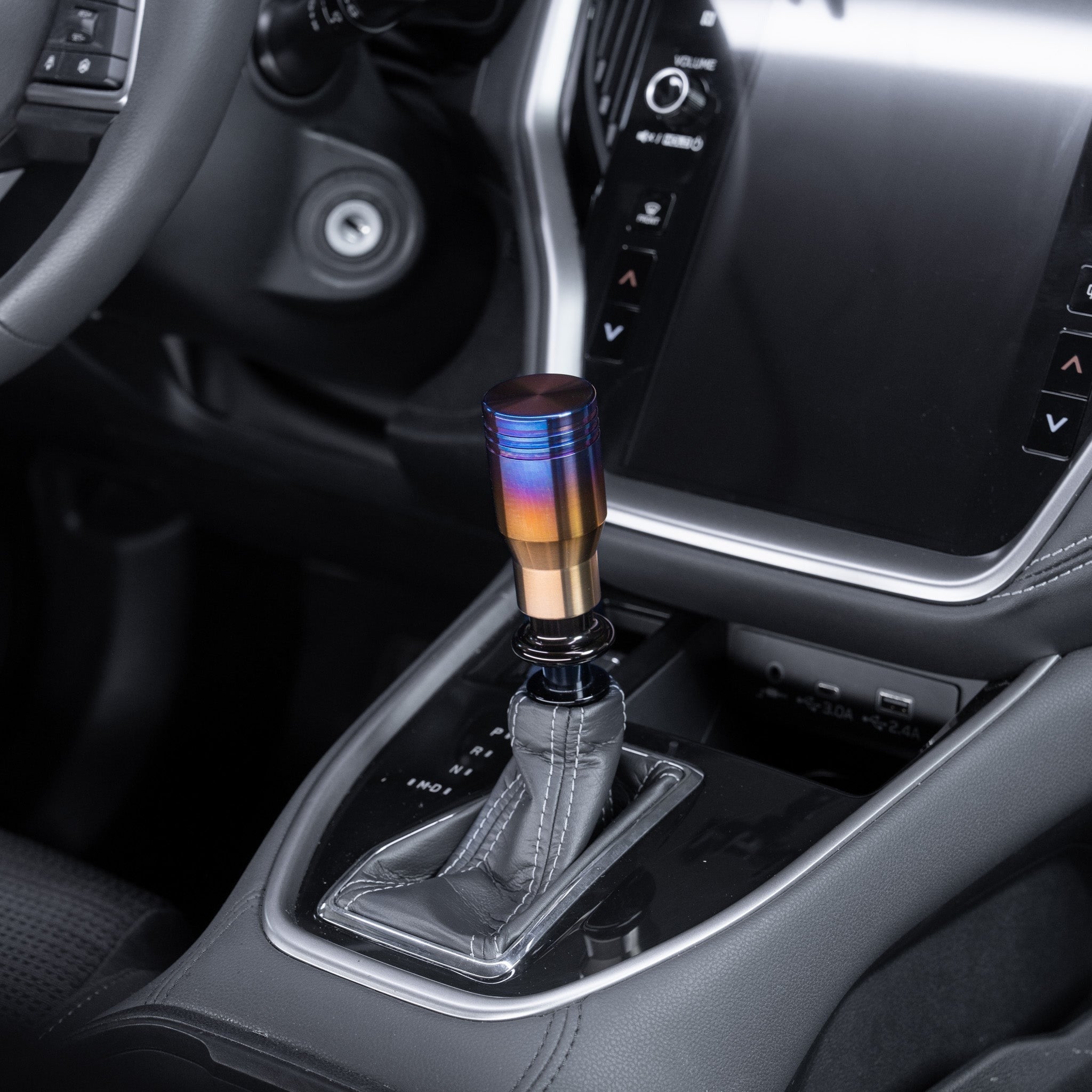 Billetworkz Titanium Torched Automatic Shifter - Fits Subaru CVT: WRX (2022+), Crosstrek (2024+), Forester (2025+), Impreza (2024+), Legacy/Outback (2015+)
