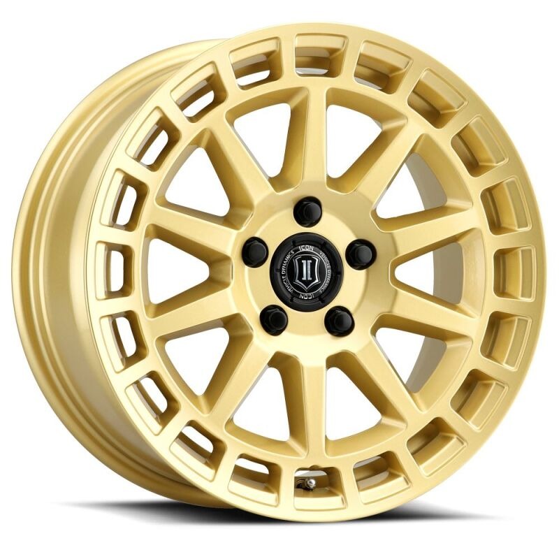 ICON Alloys Journey 17x8 5x108 +38mm 6" Backspacing Gloss Gold Wheel - 7117803160GG