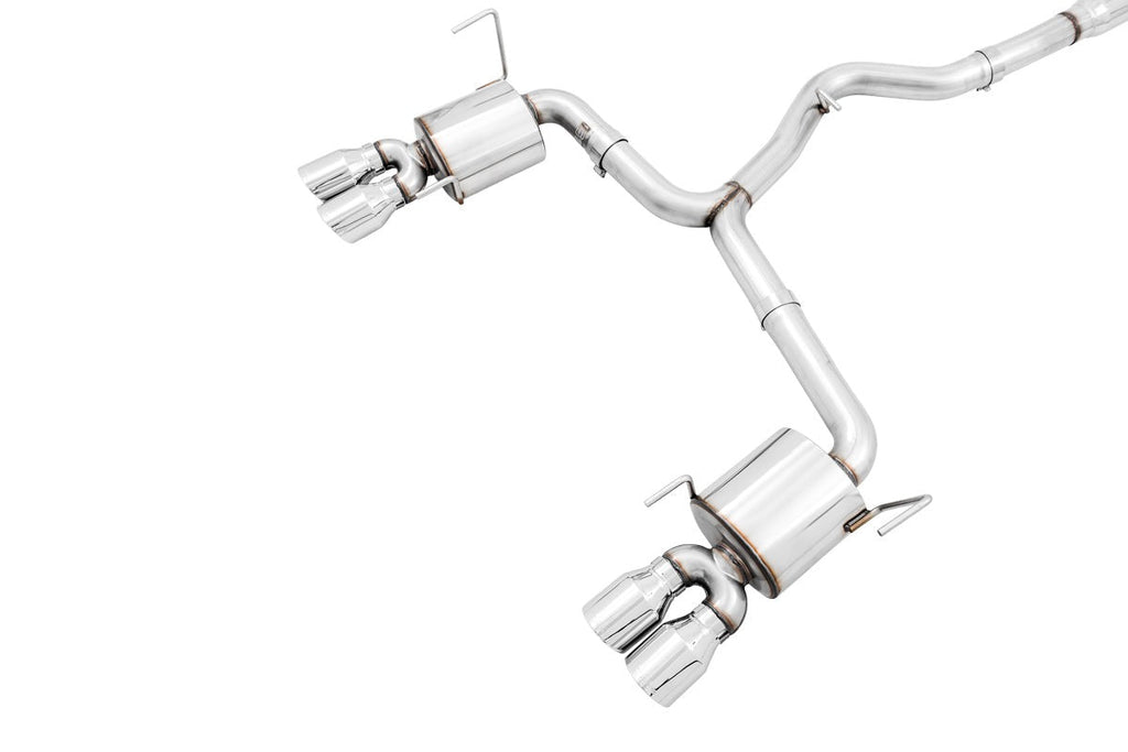 AWE Touring Edition Cat-Back Exhaust (Chrome Silver Quad Tips) - 2015-2021 Subaru WRX / STI