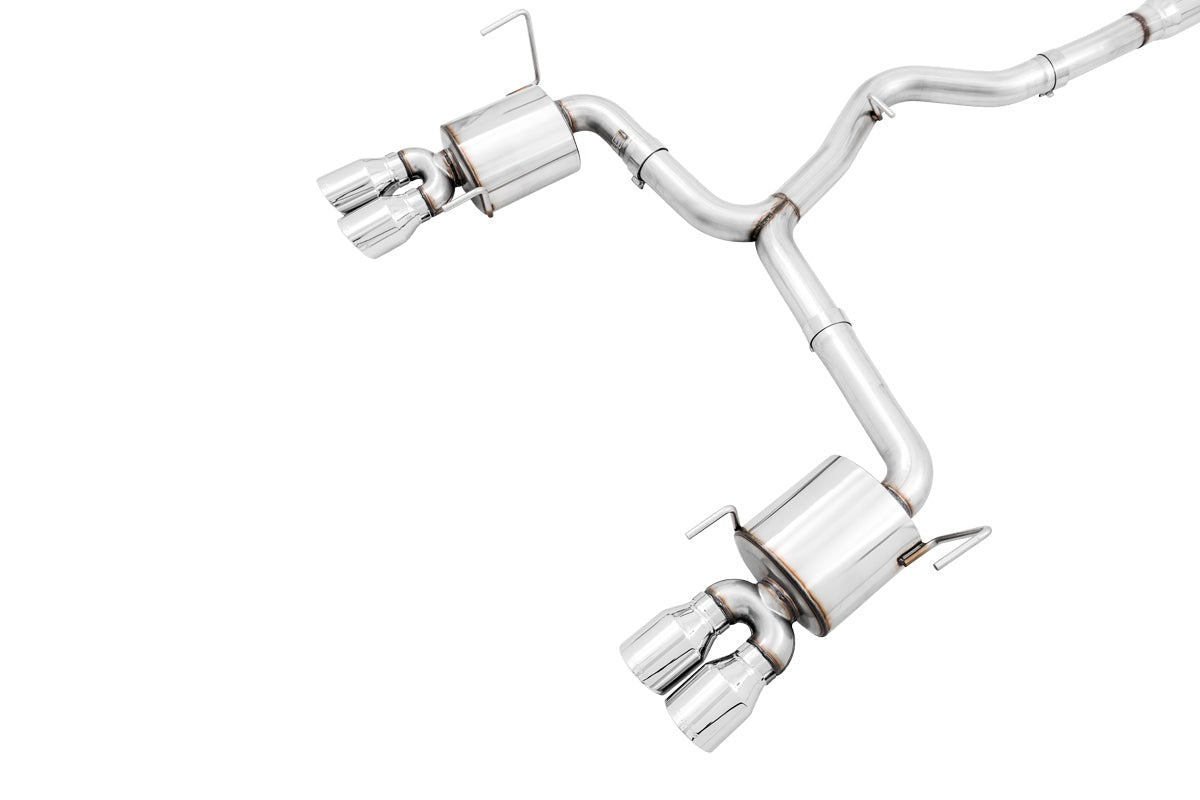 AWE Touring Edition Cat-Back Exhaust (Chrome Silver Quad Tips) - 2015-2021 Subaru WRX / STI