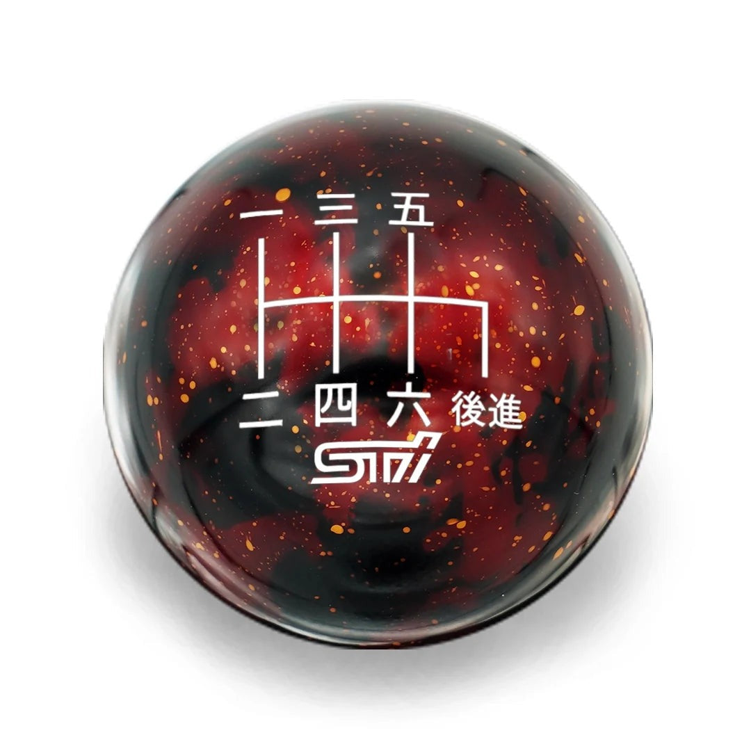 Billetworkz Cosmic Space Shift Knob - 6 Speed STI Japanese Engraving - Subaru STI