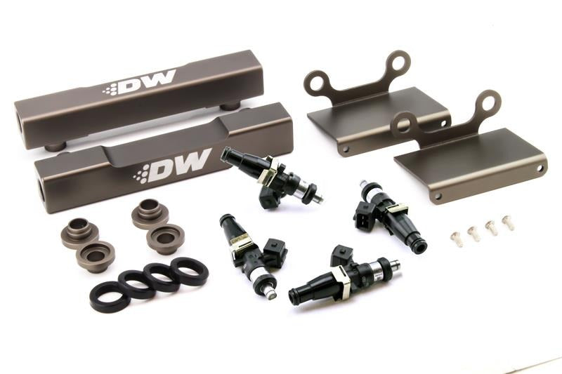 DeatschWerks Side Feed to Top Feed Fuel Rail Conversion Kit w/1500cc Injectors - 2004-2006 Subaru STI / Legacy GT