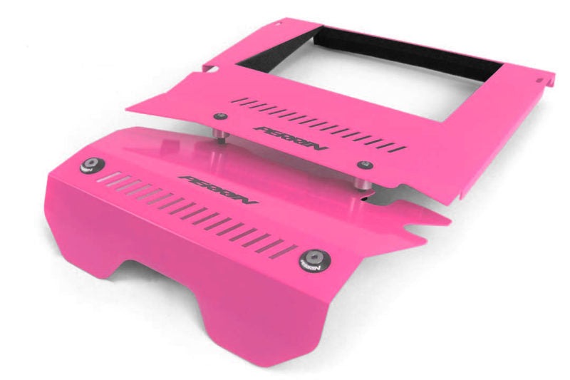 PERRIN Performance Intercooler Shroud and Belt Cover Kit (Hyper Pink) - 2015-2021 Subaru WRX