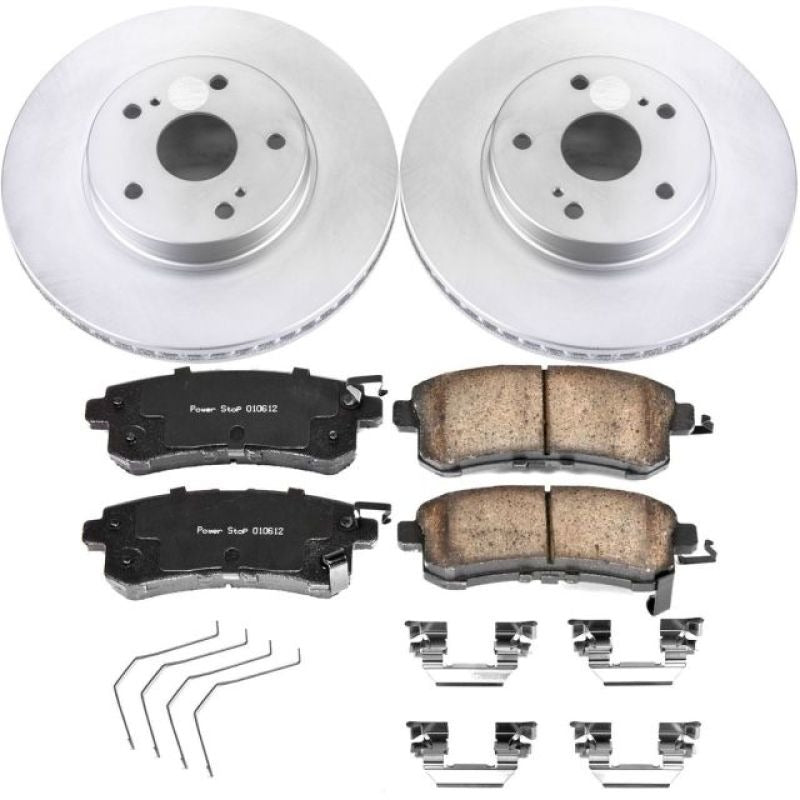 Power Stop Z17 Evolution Geomet Coated Brake Kit - Front - 2015-2018 Subaru Legacy