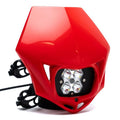 Baja Designs Squadron 2.0 Sport (Spot) - Clear A/C w/MC Race LED Light - Red