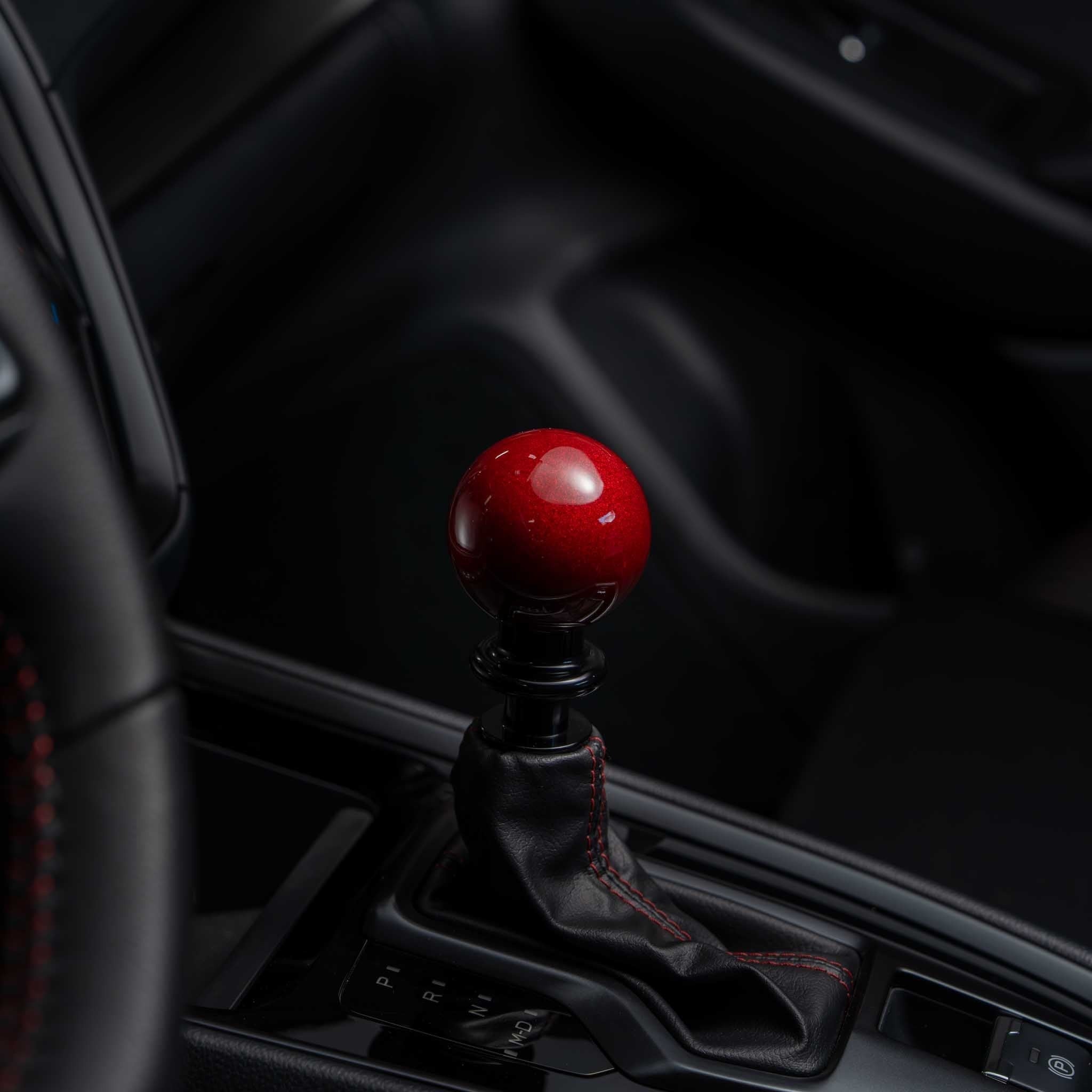 Billetworkz Automatic Shifter - Candy Red - Fits Subaru CVT: WRX (15–21), Crosstrek (13–23), Forester (14–18), Impreza (12–23), Legacy/Outback (10–14)