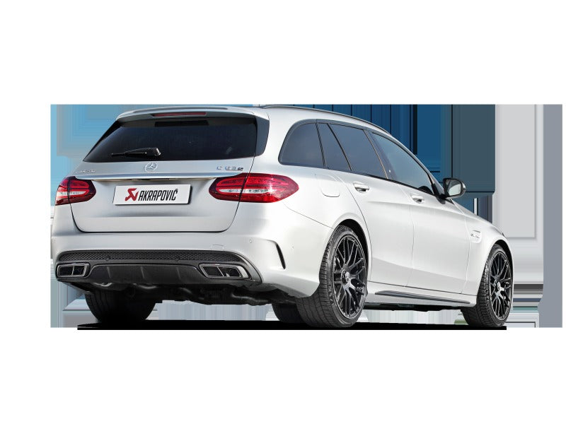 Akrapovic Evolution Line Cat Back Titanium with Carbon Tips (Req. Link Pipe) for 2015-2017 AMG C63 Estate - MTP-ME/T/2H/1