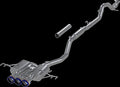 MBRP T304 Stainless Steel 3" Cat-Back - Triple Center Outlet with Burnt End Tips - 2023-2024 Honda Civic Type R