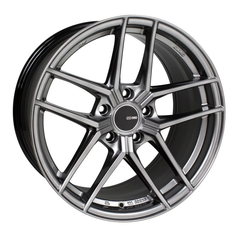 Enkei TY5 18x9.5 5x120 45mm Offset 72.6mm Bore - Hyper Silver (Single Wheel)