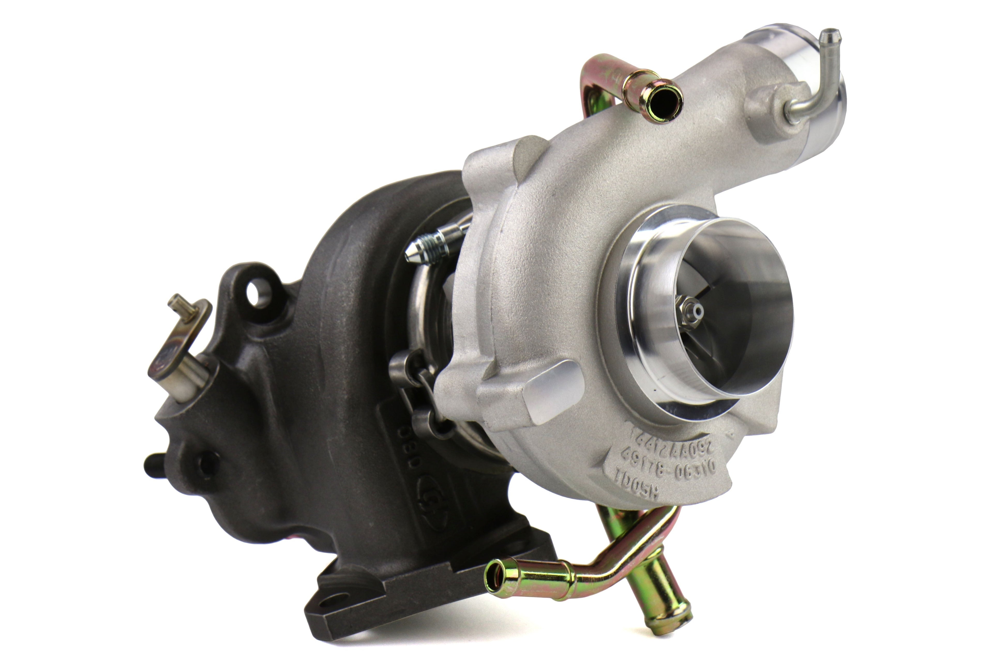 Forced Performance FP BLUE Turbocharger Subaru STI 58mm 8cm EWG w/ Oil Feed Line - 2002-2007 Subaru WRX / 2004-2021 Subaru STI