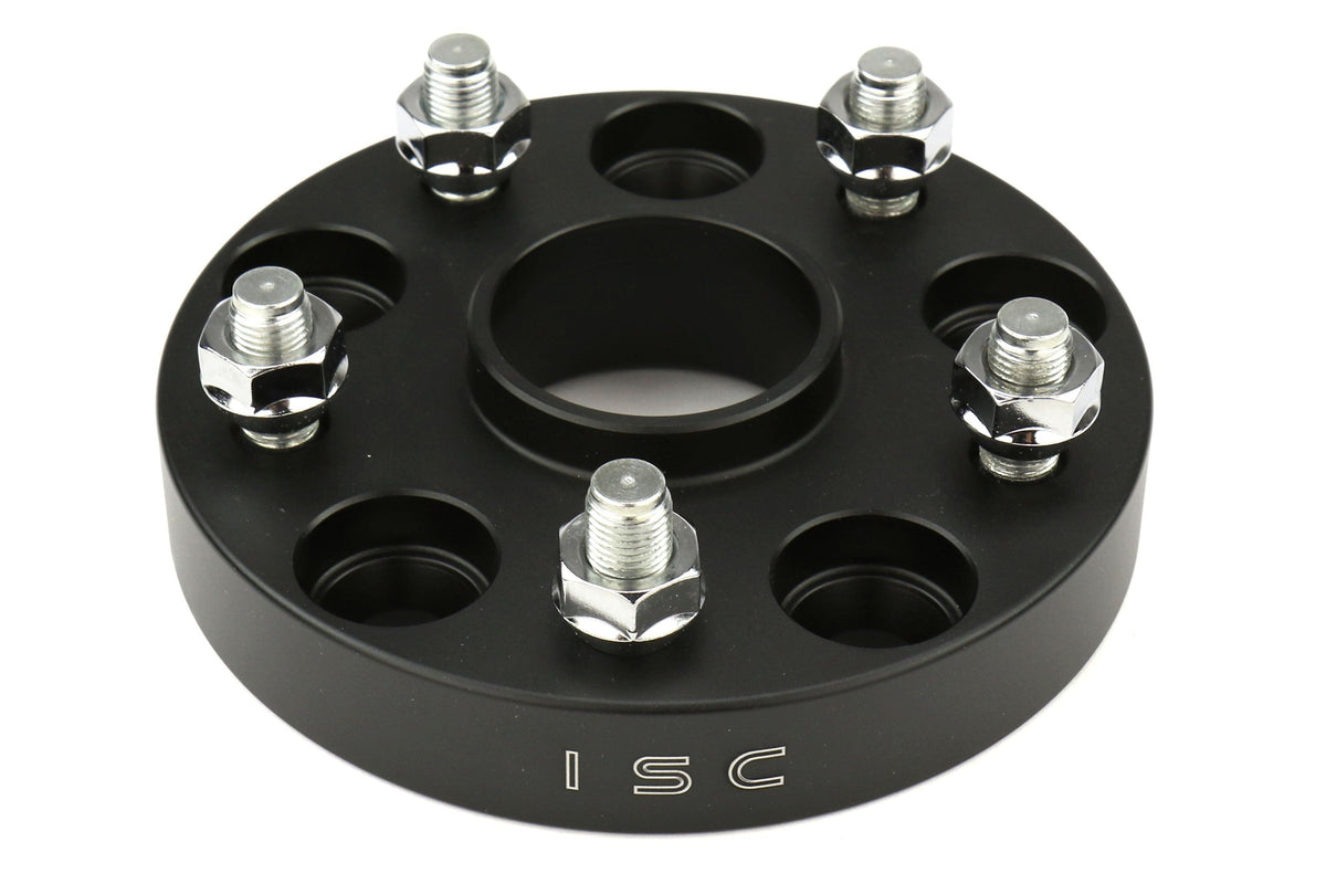 ISC Suspension Wheel Spacers 5x114.3 20mm Black Pair - Subaru STI 2005+ / WRX 2015+