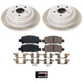 Power Stop Rear Semi-Coated Rotor Kit - 2002-2003 Subaru WRX / 1998-2001 Forester