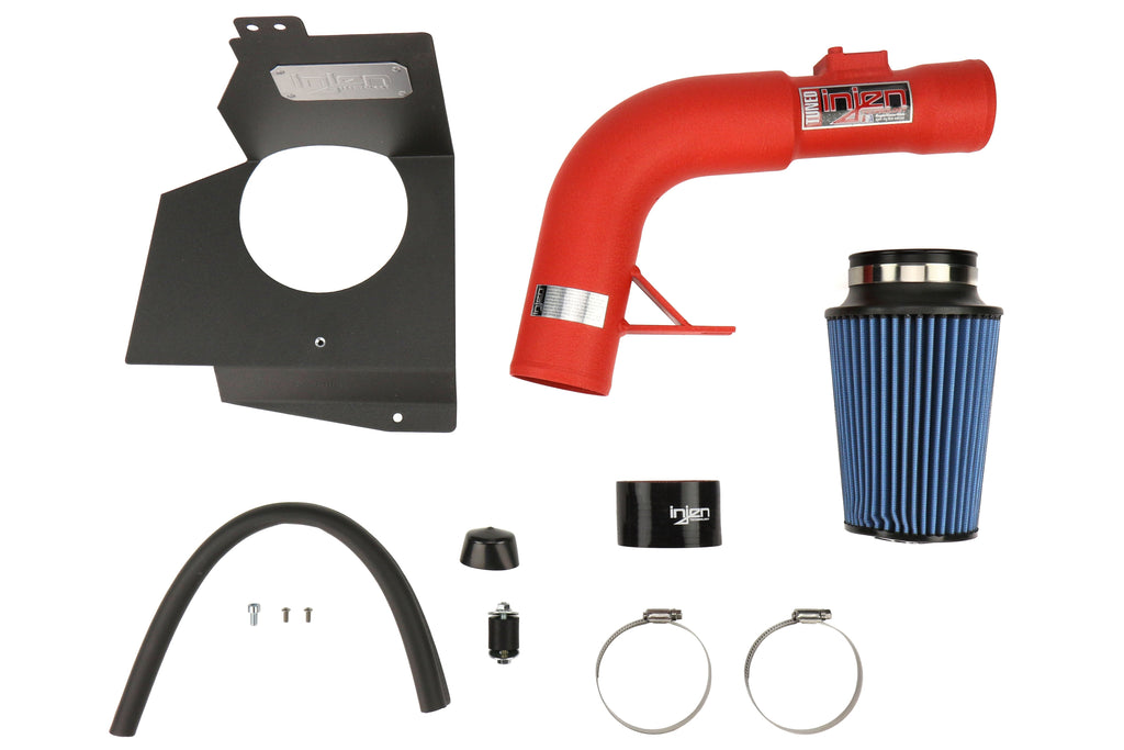 Injen Cold Air Intake Wrinkle Red - 2015-2017 Subaru STI
