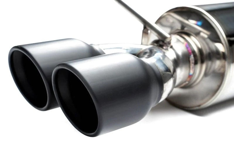 ETS Cat-Back Exhaust System w/Muffler Non-Resonated Stealth Black Tips - 2022-2024 Subaru WRX