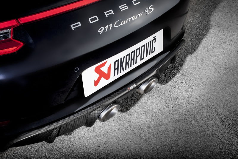 Akrapovic Slip-On Line Titanium with Titanium Tips for 2016-2017 Porsche 911 Carrera S/4/4S/GTS (991.2) - S-PO/TI/5H