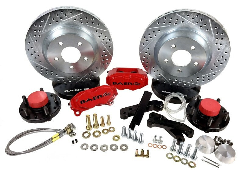 Baer Brakes 68-69 Ford Fairlane STD Studs 13in SS4 Front SDZ Brake Kit - Silver