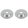 Power Stop Evolution Drilled & Slotted Rotors - Rear - 2015-2018 Subaru Legacy