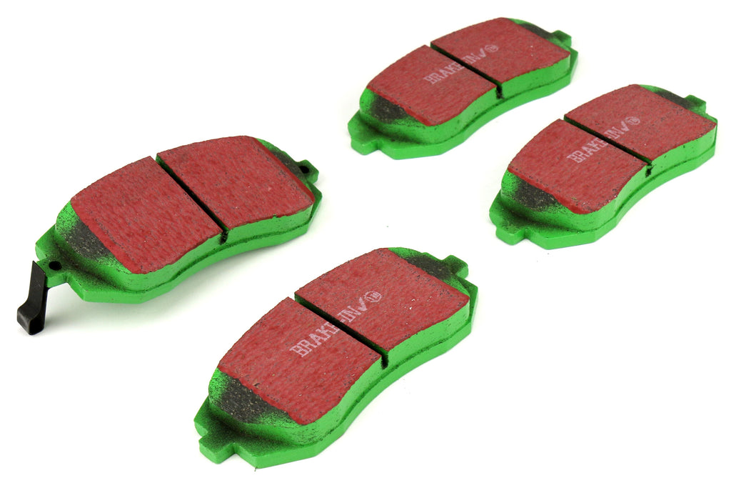 EBC Brakes Greenstuff 2000 Series Sport Disc Brake Front Pads - 2003-2005 & 2008-2010 Subaru WRX (10.5mm Pad Tab)