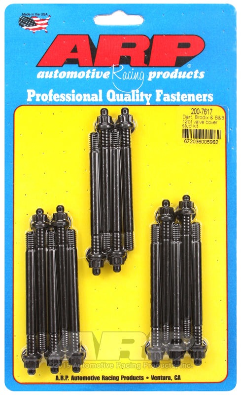 ARP Dart Brodix & B&B 12pt valve cover stud kit