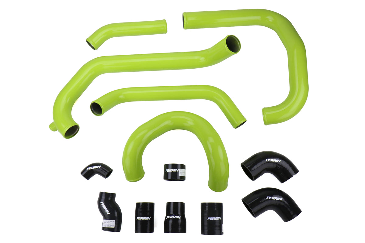 PERRIN Front Mount Intercooler Tubes and Couplers (Neon Yellow) - 2015-2021 Subaru STI