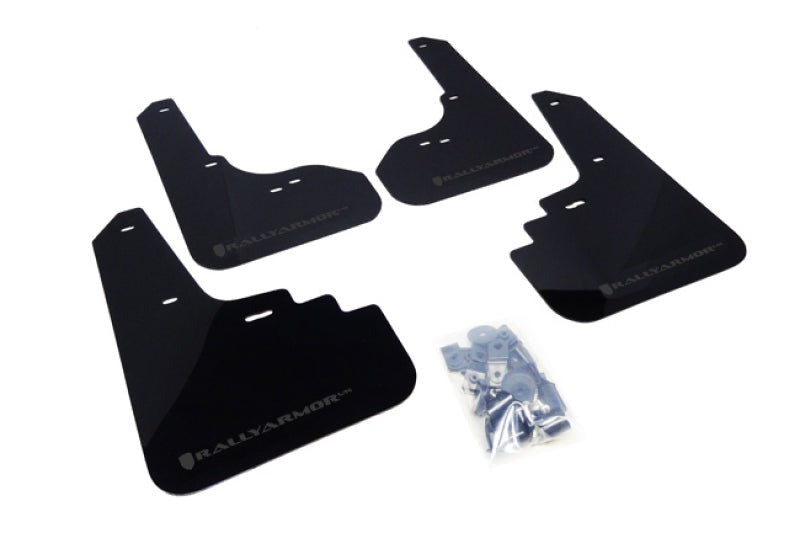 Rally Armor UR Mud Flap w/Grey Logo - Black - 2005-2009 Subaru Legacy / 2005-2009 Subaru Outback