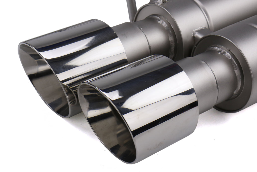 cp-e Austenite Axle Back Exhaust w/ Polished Tips - 2015-2021 Subaru WRX / STI