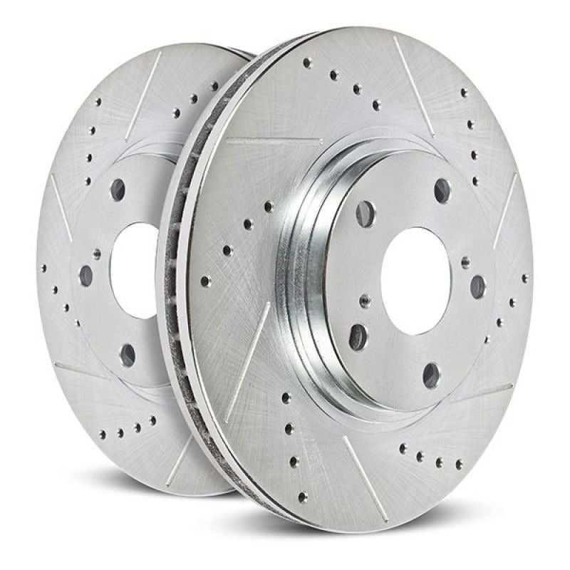 Power Stop Evolution Drilled & Slotted Rotors - Rear - 2019-2020 Subaru Ascent