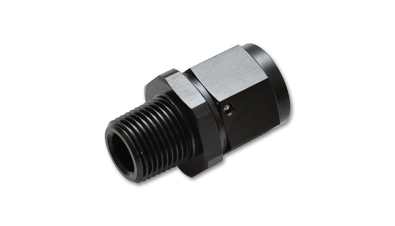 Vibrant Performance -8AN Female to 1/4inNPT Male Swivel Straight Adapter Fitting, AN/NPT/ORB Performance Fluid Plumbing - Part 11371
