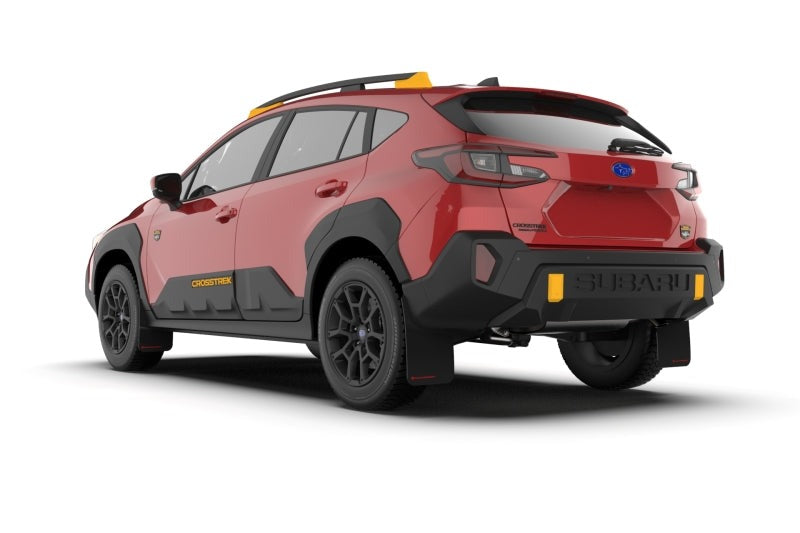 Rally Armor Black UR Mud Flap - Red Logo (Wilderness, No Drill) - 2024-2026 Subaru Crosstrek