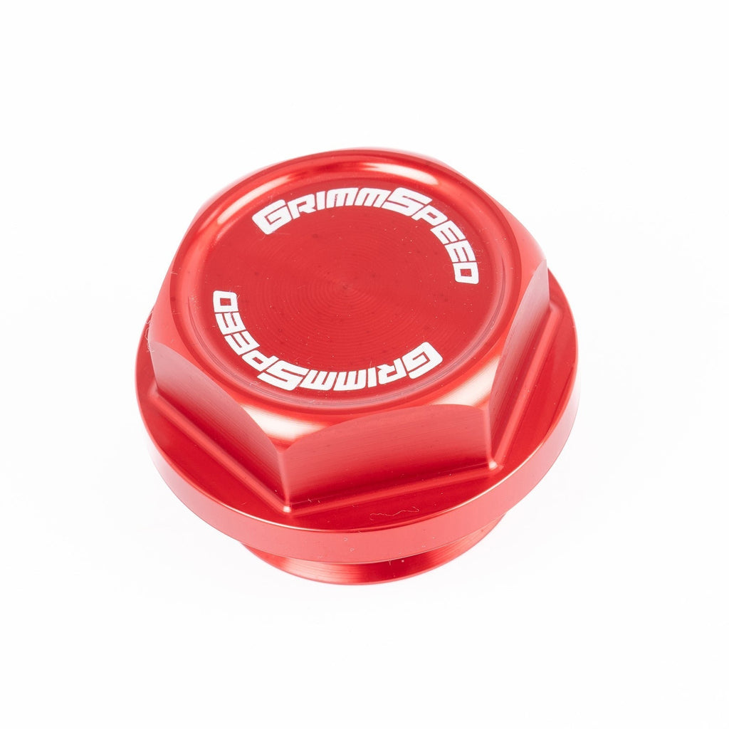 GrimmSpeed Version 2 Bolt Oil Cap (Red) - Subaru Universal