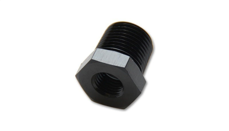 Vibrant Performance Pipe Reducer Adapter Fitting, 1/4in NPT Female to 1/2in NPT Male, Custom Automotive Fabrication - Part 10854