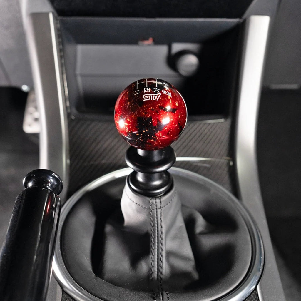 Billetworkz Cosmic Space Shift Knob - 6 Speed STI Japanese Engraving - Subaru STI