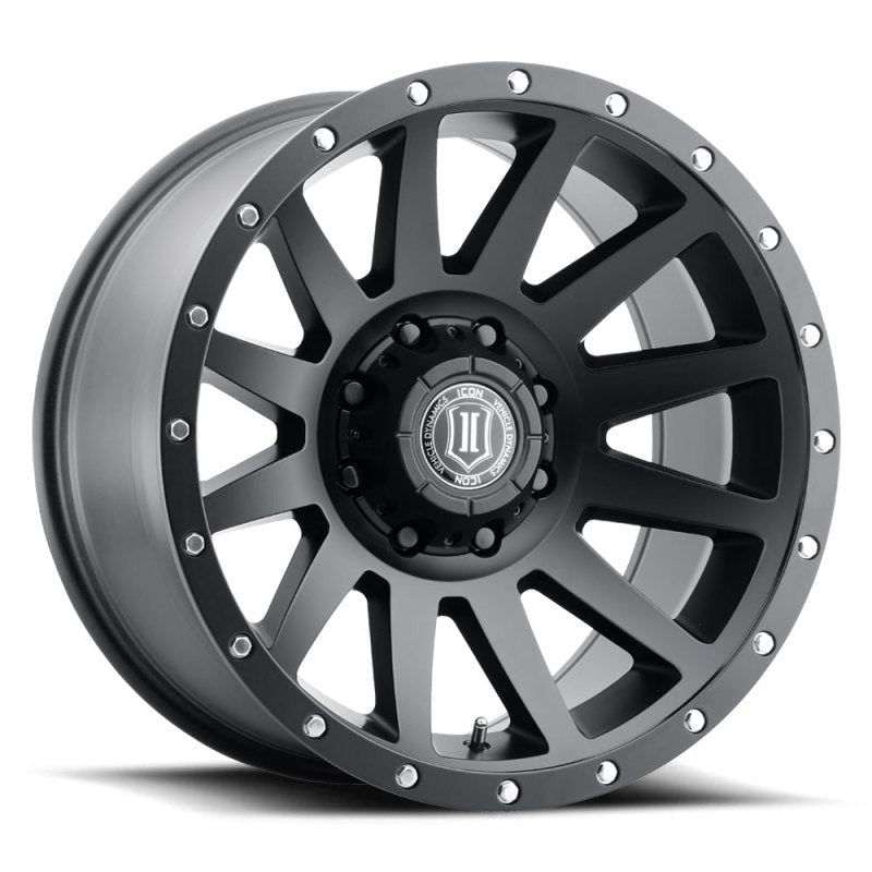 ICON Alloys Compression 20x10 8x6.5 -19mm 4.75" Backspacing Satin Black Wheel - 2020108047SB