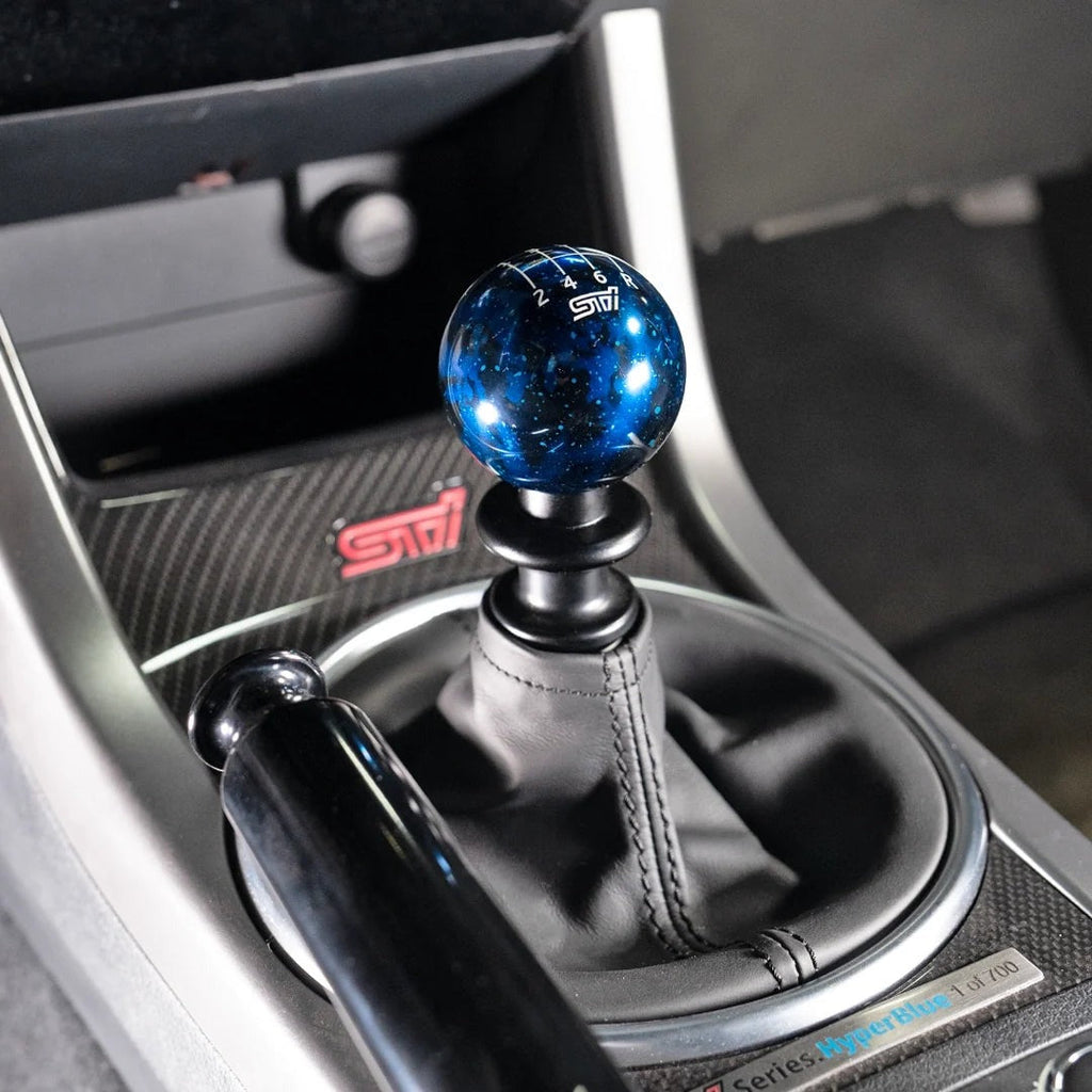 Billetworkz Cosmic Space Shift Knob - 6 Speed STI Standard Engraving - Subaru STI