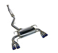 Remark Sports Touring Cat-Back Exhaust - Burnt Quad Tips (Resonated) - 2008-2014 Subaru WRX / STI GR Hatch