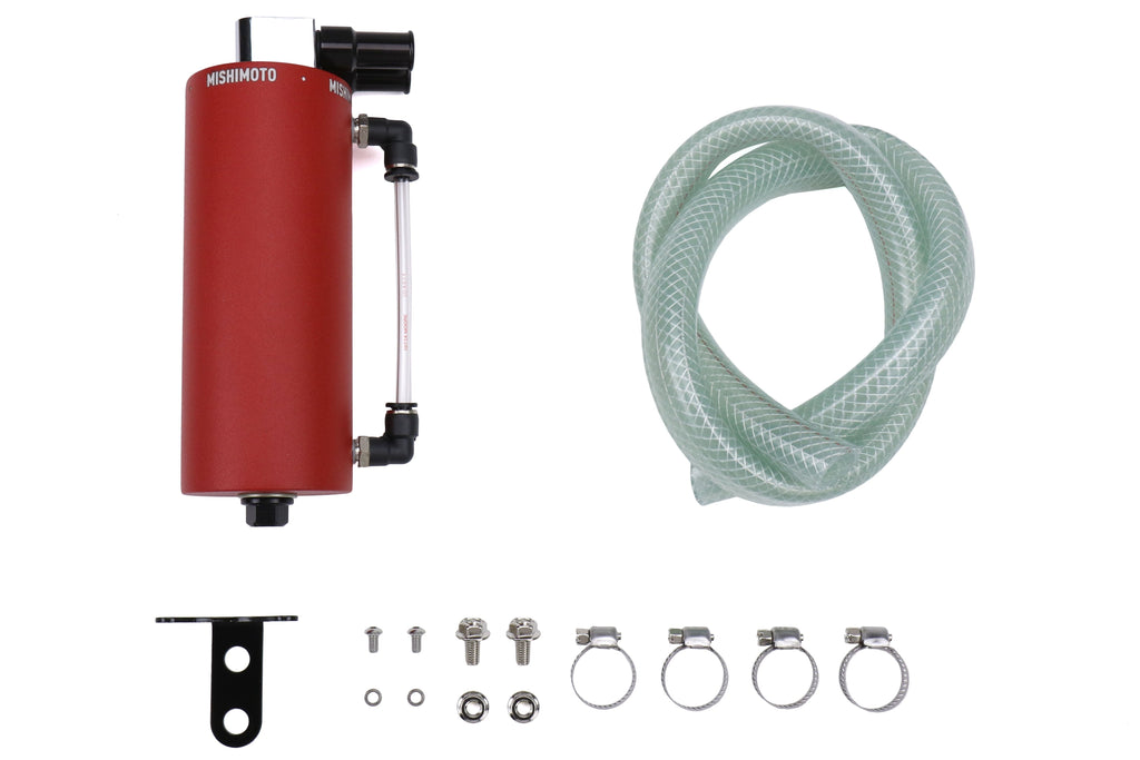 Mishimoto Aluminum Oil Catch Can Small Wrinkle Red - Universal