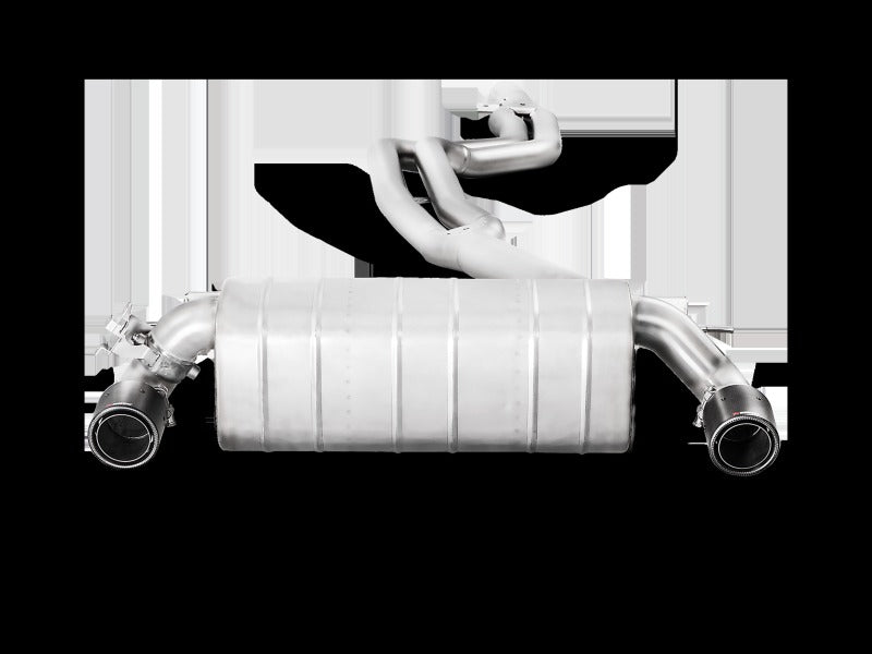 Akrapovic Evolution Line Cat Back Stainless Steel with Carbon Tips (Req. Link Pipe) for 2016-2017 BMW M240i (F22 F23) - MTP-BM/SS/4H