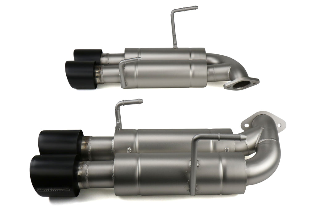 cp-e Austenite Axle Back Exhaust w/ Black Tips - 2015-2021 Subaru WRX / STI