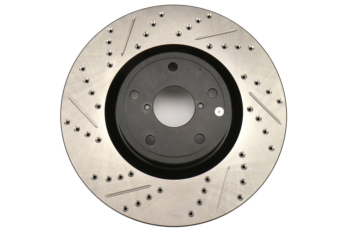 Stoptech Drilled and Slotted Rotor Single Front Right - 2005-2017 - Subaru STI