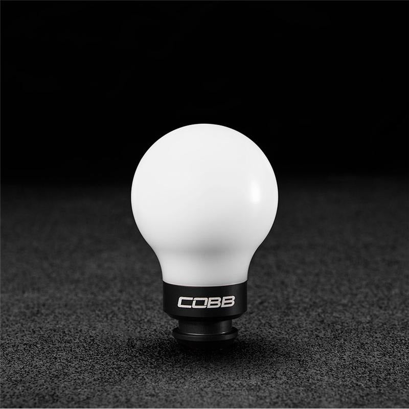 Cobb Shift Knob - White w/Stealth Black - Universal Subaru 5-Speed Fit