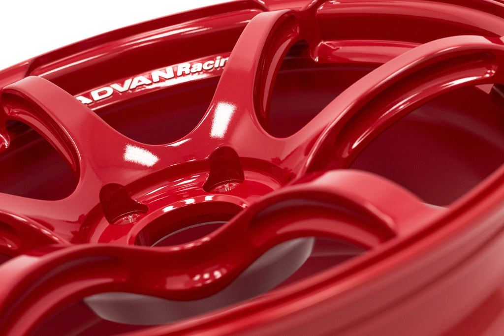 Advan RGIII Racing Hyper Red 18X9.5 +45mm 5x114.3 (Single Wheel) - 2015-2024 Subaru WRX / 2015-2021 STI / 2019-2024 Forester