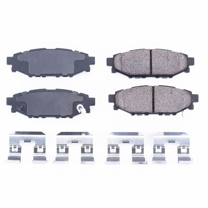 Power Stop Rear Z17 Evolution Ceramic Brake Pads w/Hardware - 2013-2016 Subaru BRZ / 2013-2016 Scion FR-S