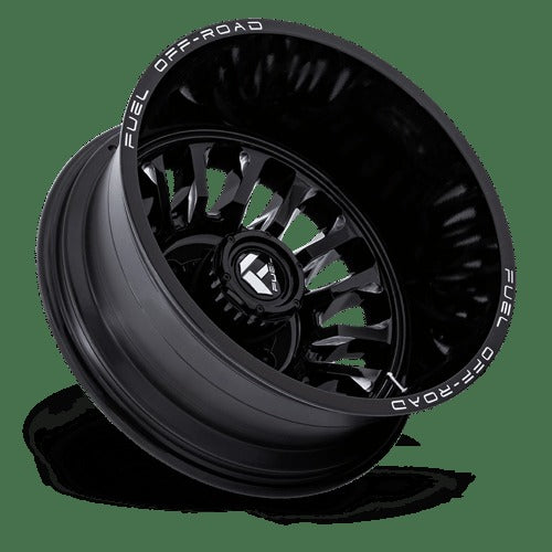 D868 22X8.25 8X200 G-BLK-MILL -201MM