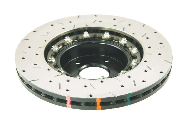 DBA 5000 Series Front Drilled & Slotted 2-Piece Rotor w/ Black Hat - 2002-2010 Subaru WRX / 2013-2016 Scion FR-S / 2013-2020 Subaru BRZ