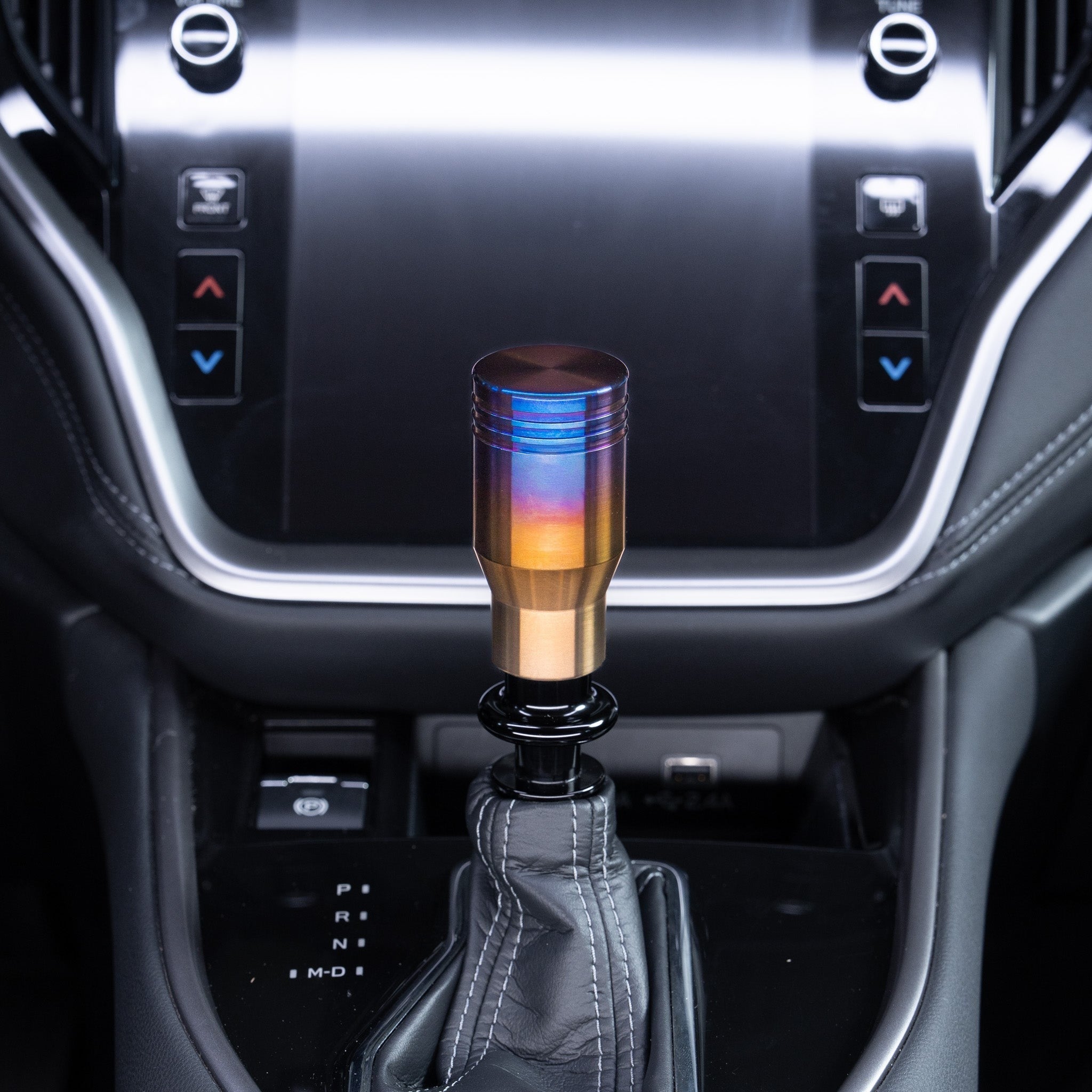 Billetworkz Titanium Torched Automatic Shifter - Fits Subaru CVT: WRX (2022+), Crosstrek (2024+), Forester (2025+), Impreza (2024+), Legacy/Outback (2015+)