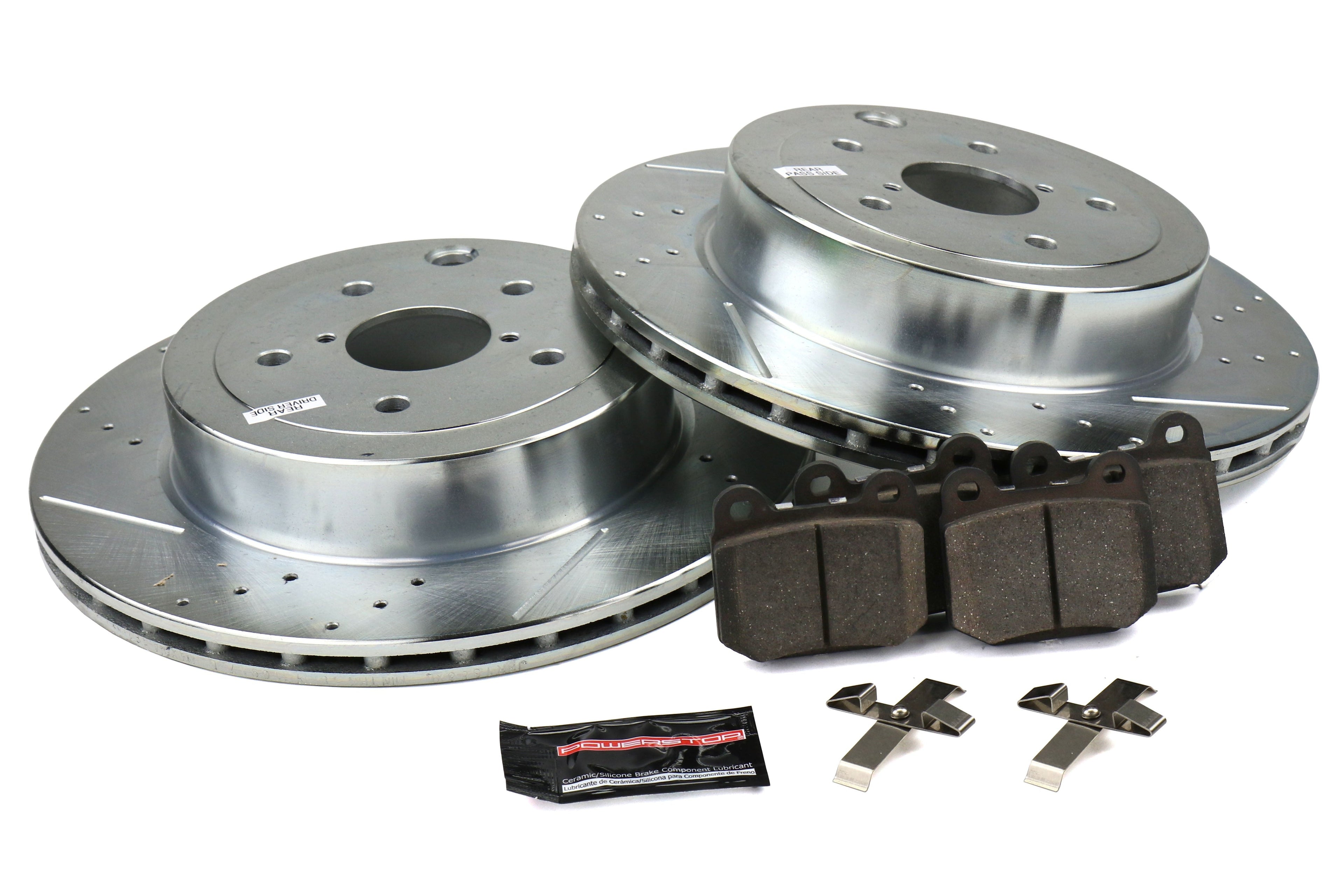 Power Stop Rear Z23 Evolution Sport Brake Kit - 2008-2014 Subaru Impreza