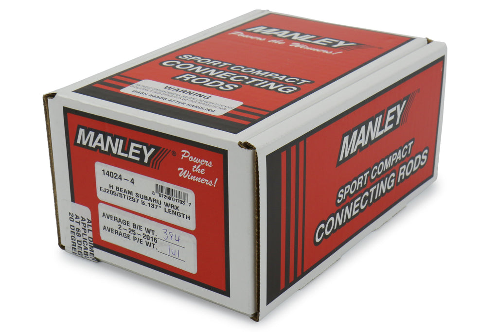 Manley Economical H Beam Steel Connecting Rod - 2002-2005 Subaru WRX / 2004-2021 STI